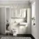 Monaco Chalk White Vanity Basin with Marble Top 1200mm (No Pan & Cistern) - Brushed Brass Accents