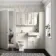 Monaco Chalk White Vanity Basin and Hudson Toilet with Wooden Seat 1200mm - Brushed Brass Accents