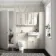 Monaco Chalk White Vanity Traditional Basin and Seattle Toilet 1200mm - Brushed Brass Accents