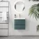 Corsica Midnight Green Wall Hung Slimline Basin Drawer Vanity 500mm