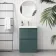Corsica Midnight Green Slimline Basin Drawer Vanity 600mm