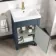 Bermuda Inky Blue Basin Vanity 500mm - Brass Knurled Handles