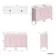 Bermuda Cashmere Pink Vanity with Marble Top & Oval Counter Top Basin 1200mm - Brass Knurled Handles
