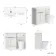 Havana Fluted Coastal White Vanity Basin and Tucson Toilet 1100mm - Brushed Brass Accents - Left