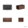 Sorrento Fluted Black Walnut Wall Hung Drawer Vanity with Black Basin 800mm