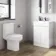 Trent Gloss White Basin Vanity 600mm and Toilet Set