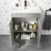 Trent Stone Grey Basin Vanity 600mm and Toilet Set