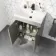 Trent Stone Grey Basin Vanity 600mm and Toilet Set