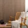 Trepanel® Smoked Oak Wide Slat Acoustic Wood Wall Panels
