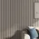 Trepanel® Texture Grey Taupe Woven Acoustic Wood & Felt Slat Panels