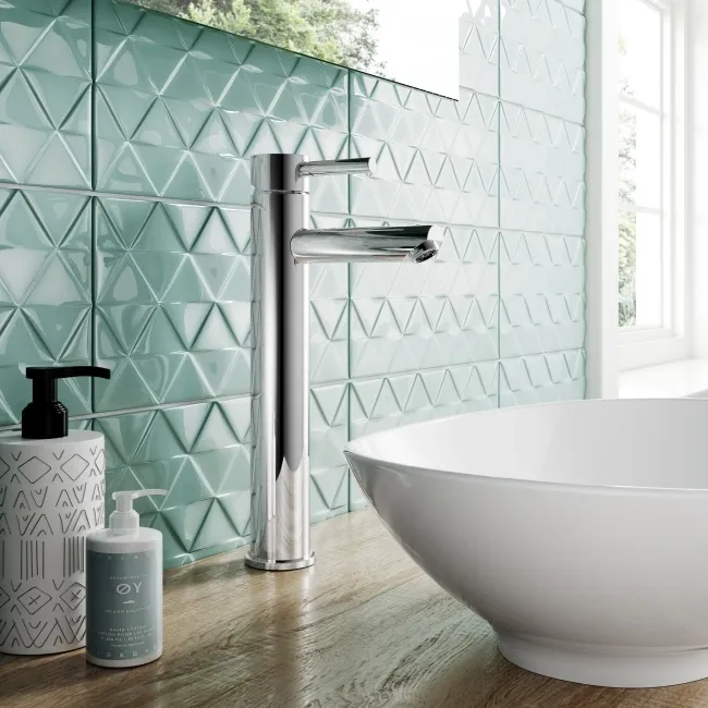 Trent Chrome High Rise Basin Mixer Tap