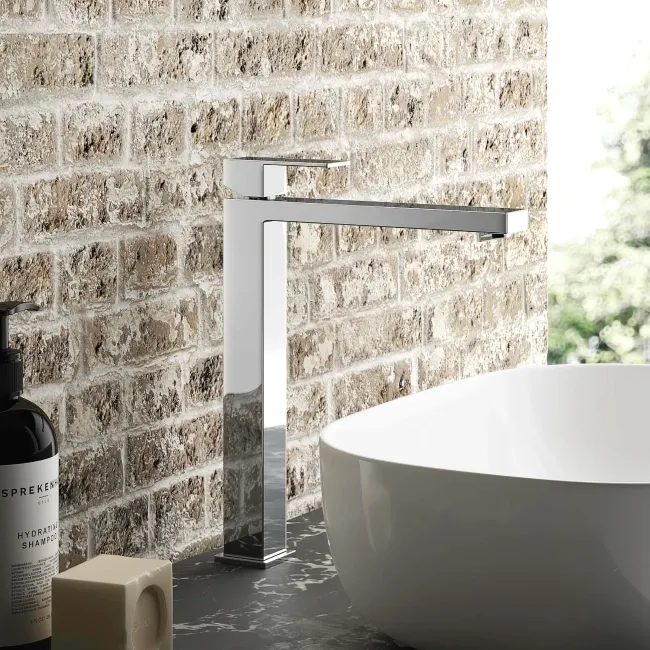 Lea Chrome High Rise Basin Mixer Tap