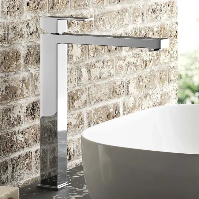 Lea Chrome High Rise Basin Mixer Tap