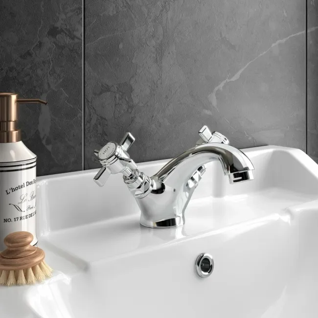 Nene Traditional Chrome Basin Mixer Tap