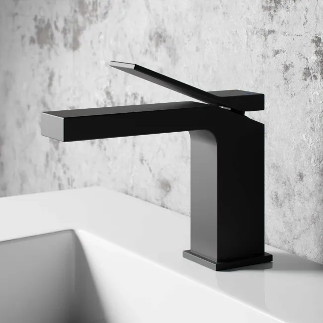 Forth Matt Black Basin Mixer Tap