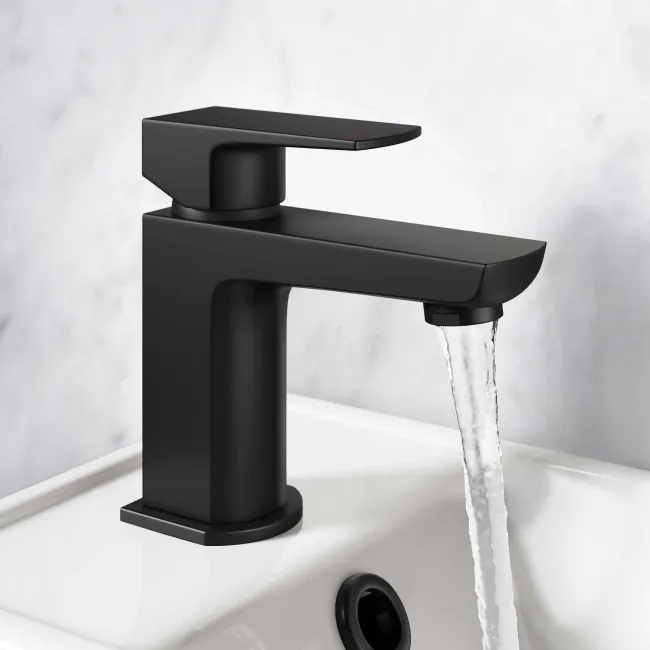 Soar Matt Black Cloakroom Basin Mixer Tap