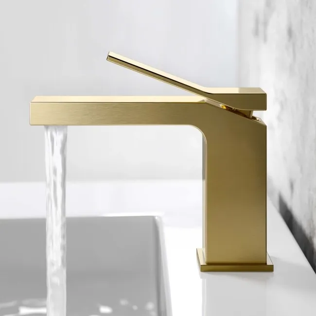 Forth Brushed Brass Basin Mixer Tap