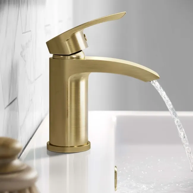 Severn Brushed Brass Basin Mixer Tap