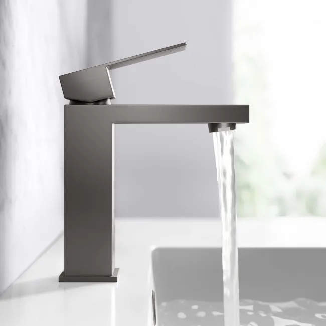 Dart Gunmetal Grey Basin Mixer Tap