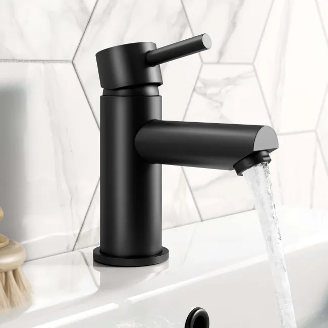 Wye Matt Black Basin Mixer Tap