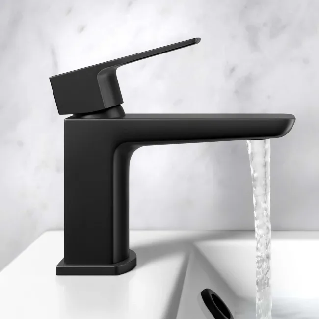 Ribble Matt Black Cloakroom Basin Mixer Tap