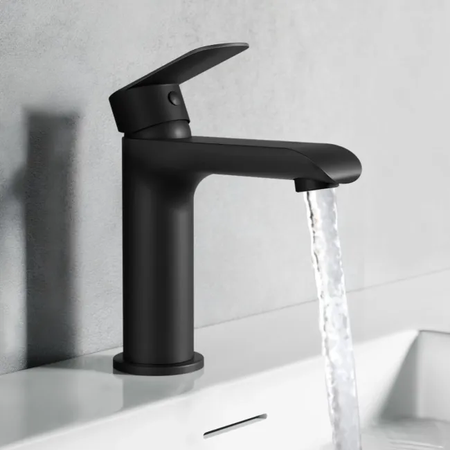 Tay Matt Black Basin Mixer Tap