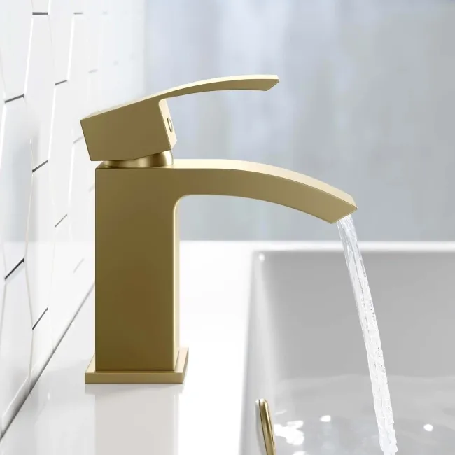 Brora Brushed Brass Basin Mixer Tap