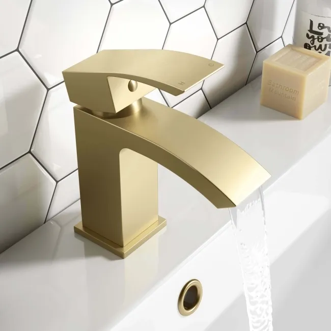 Brora Brushed Brass Basin Mixer Tap