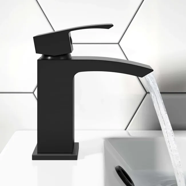 Brora Matt Black Cloakroom Basin Mixer Tap