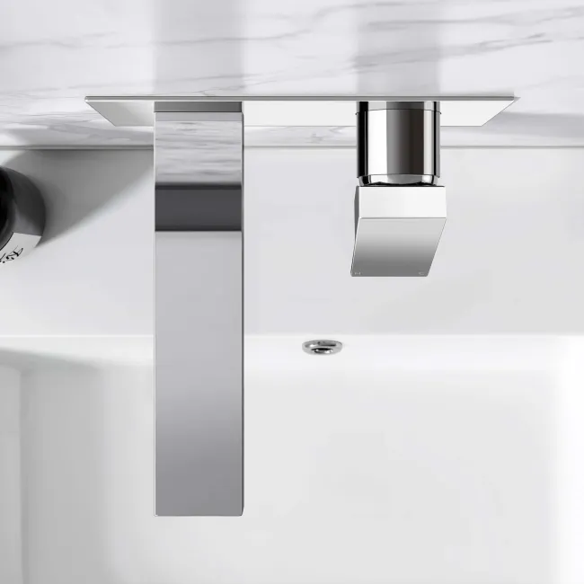 Tamar Chrome Wall Mounted Basin Mixer Tap