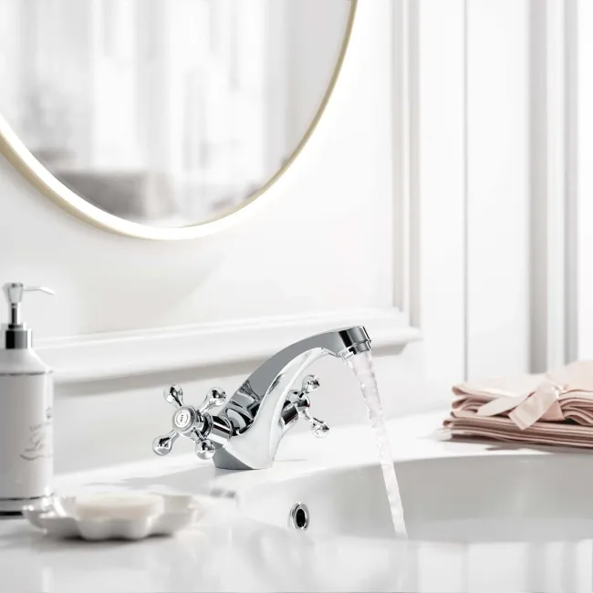 Bray Traditional Chrome Basin Mixer Tap