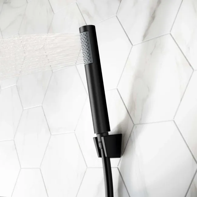 Severn Matt Black Bath Filler & Handheld Shower