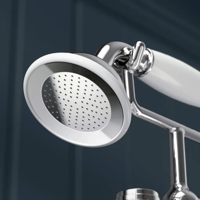 Tweed Traditional Chrome Bath Shower Mixer Tap