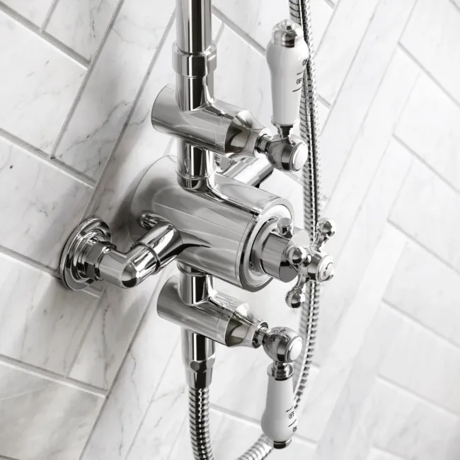 Nevis Traditional Thermostatic Shower Set with Hand Shower