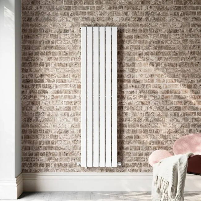 Faro White Single Flat Panel Vertical Radiator 1600x420mm