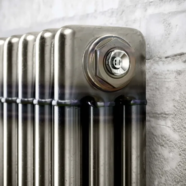 Athens Raw Metal Triple Column Vertical Traditional Radiator 1800x470mm