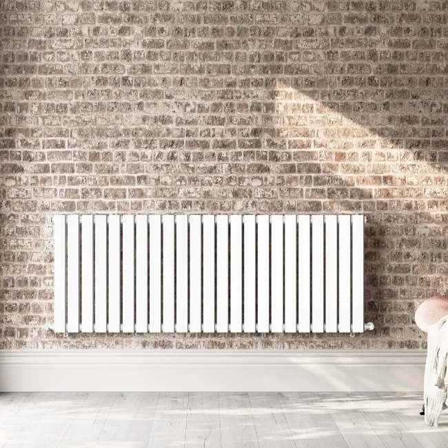 Faro White Double Flat Panel Horizontal Radiator 600x1610mm