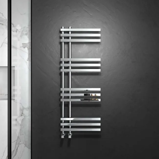 Madrid Chrome Designer Heated Towel Rail 1200x450mm