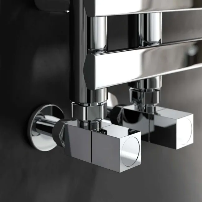 Madrid Chrome Designer Heated Towel Rail 1200x450mm