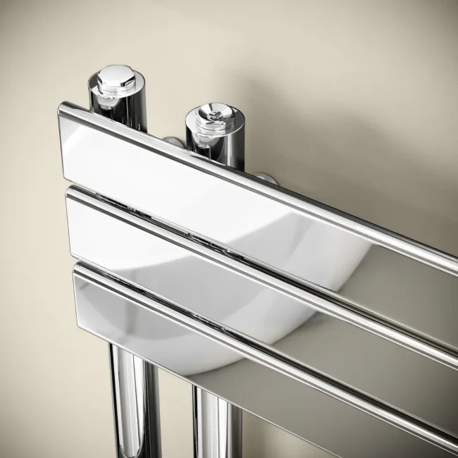 Seville Chrome Designer Flat Panel Heated Towel Rail 800x450mm