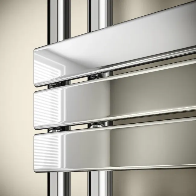 Seville Chrome Designer Flat Panel Heated Towel Rail 800x450mm