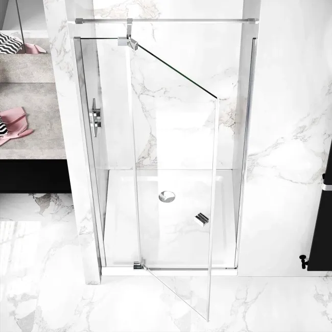 Vienna Easy Clean 8mm Hinged Shower Door 800mm