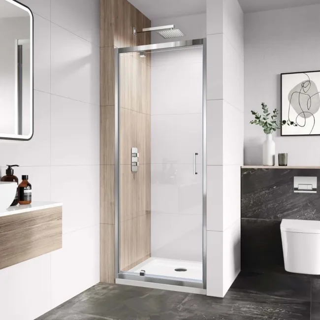 London 6mm Pivot Shower Door 760mm