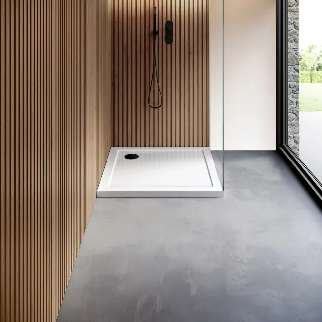 Cairo Square SMC Composite Shower Tray 900x900mm
