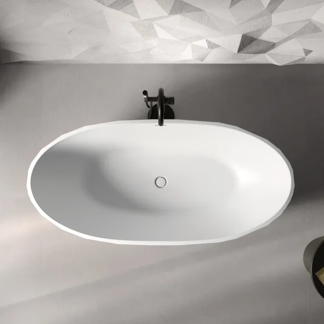 Ealing 1700mm Matt White Freestanding Bath