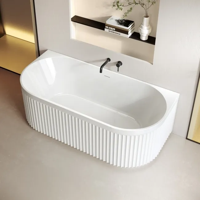 Finchley 1700mm Fluted Back To Wall Bath