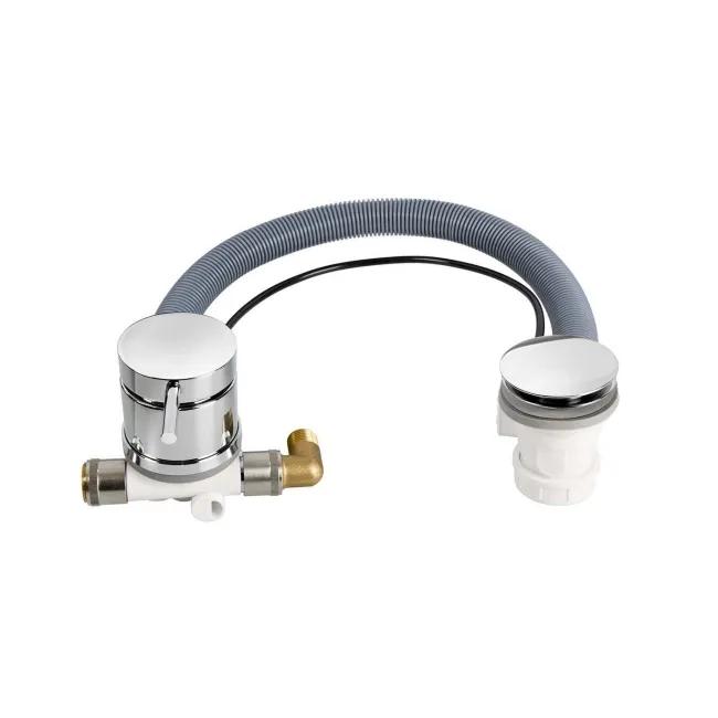 Dual Function Overflow Bath Filler & Pop-Up Waste