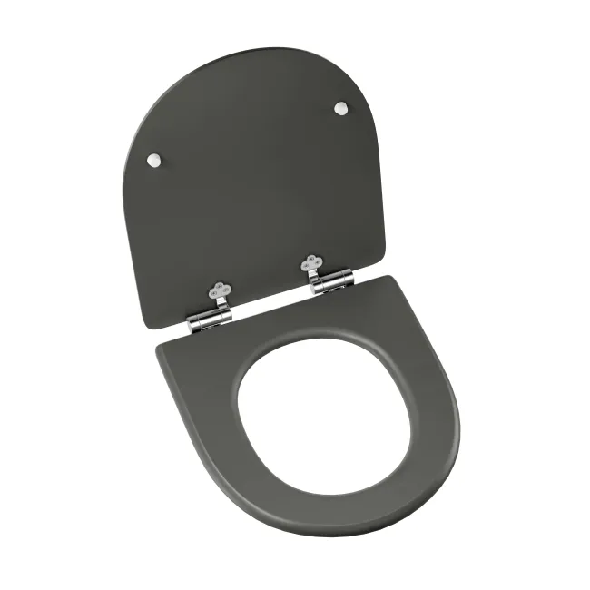 Kansas Traditional Graphite Grey Wooden Soft Close Seat