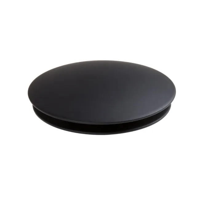 Matt Black Dome Top Pop Up Basin Waste - Slotted