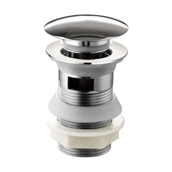 Chrome Dome Top Pop Up Basin Waste - Slotted